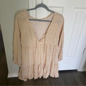 American Eagle Floral Ruffled Dress